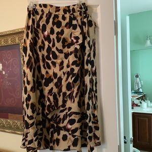 Adorable Ruffle Leopard Skirt